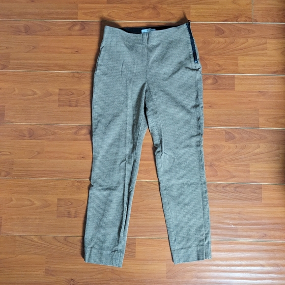 Everlane Side Zip Work Pant, Cocoa Houndstooth - Picture 3 of 7